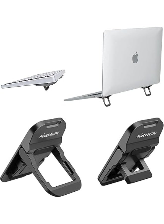 نيلكين حامل محمول Nillkin Bolster Plus للكمبيوتر المحمول/MacBook/الهاتف المحمول/لوحة المفاتيح يسمح بزوايا 3° و 11° و 16° مصنوع من سبائك الزنك الصلبة شديد التحمل قابل للطي يبدد الحرارة قابل للنقل لون أسود - Image 1
